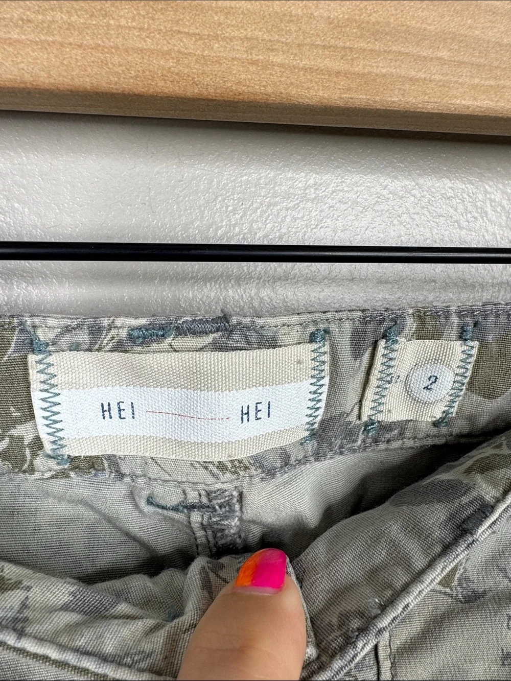 HEI HEI Anthropologie Floral Straight Leg Pants - Women's Size 2 Small Utility